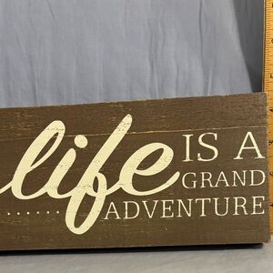 Brown 'Life is a Grand Adventure' Wall Decor